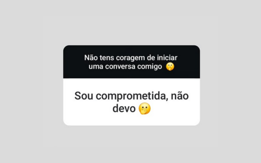 Sou comprometida, não devo